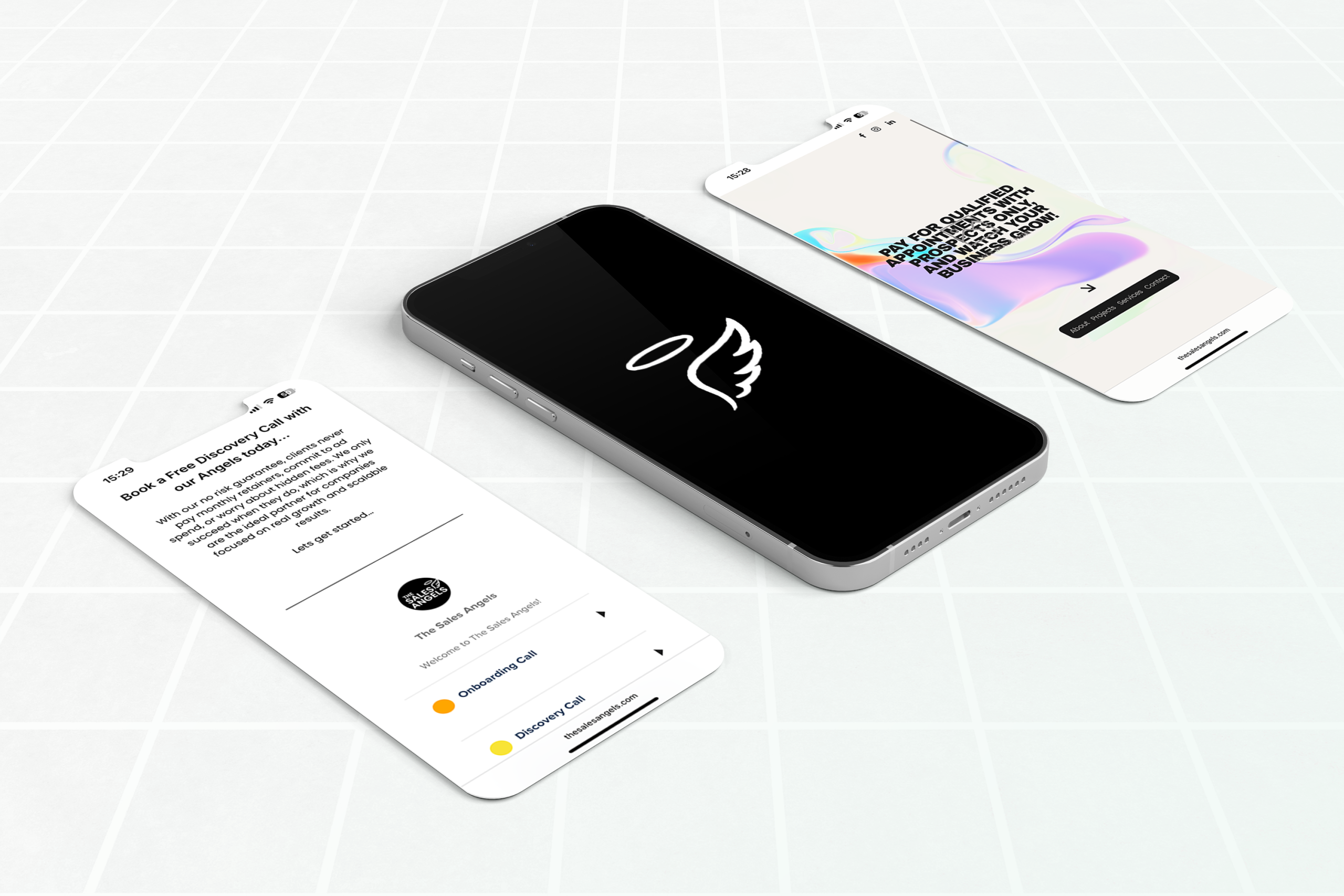 Device Screen Presentation The Sales Angels Website